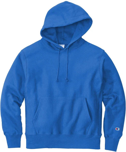 Champion Reverse Weave Hooded Sweatshirt with custom logo embroidery