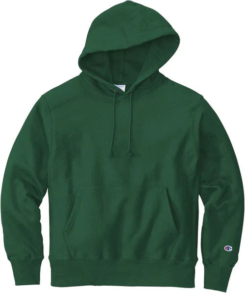 Champion Reverse Weave Hooded Sweatshirt with custom logo embroidery