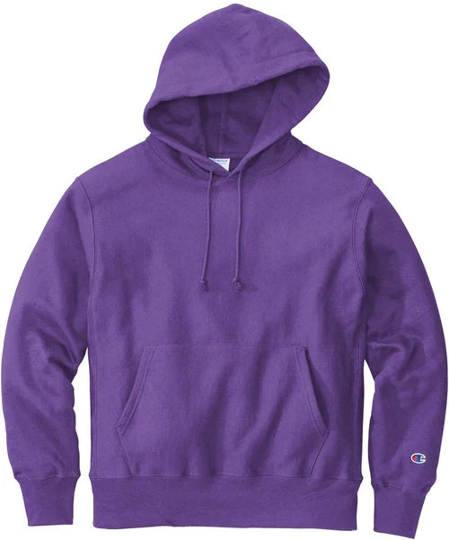 Champion Reverse Weave Hooded Sweatshirt with custom logo embroidery