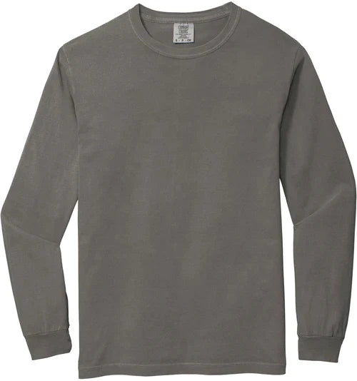 Comfort Colors  Heavyweight Ring Spun Long Sleeve Tee with custom logo embroidery