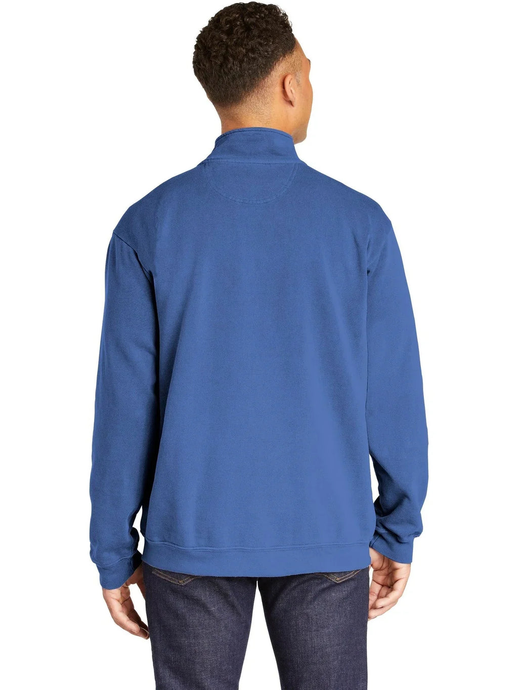 Comfort Colors Ring Spun 1/4-Zip Sweatshirt with custom logo embroidery