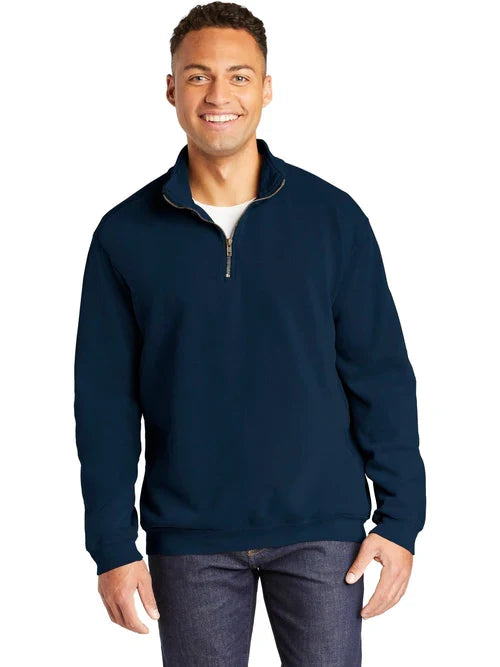 Comfort Colors Ring Spun 1/4-Zip Sweatshirt with custom logo embroidery