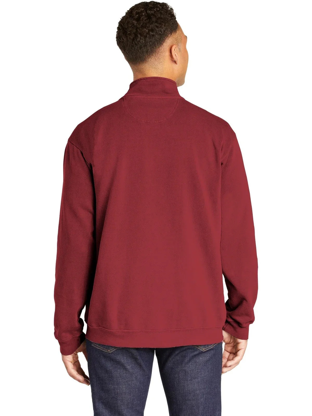 Comfort Colors Ring Spun 1/4-Zip Sweatshirt with custom logo embroidery