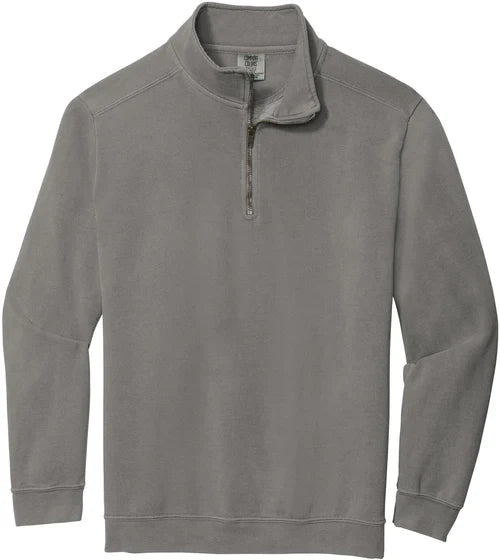 Comfort Colors Ring Spun 1/4-Zip Sweatshirt with custom logo embroidery