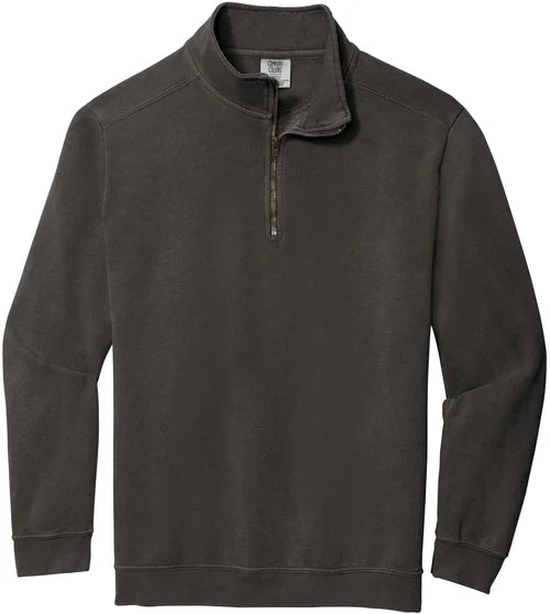 Comfort Colors Ring Spun 1/4-Zip Sweatshirt with custom logo embroidery