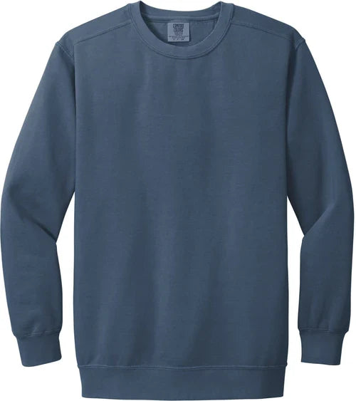 Comfort Colors Ring Spun Crewneck Sweatshirt with custom logo embroidery