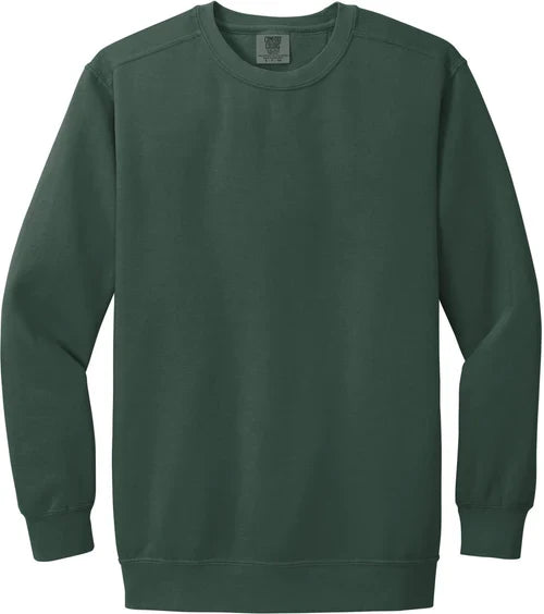 Comfort Colors Ring Spun Crewneck Sweatshirt with custom logo embroidery