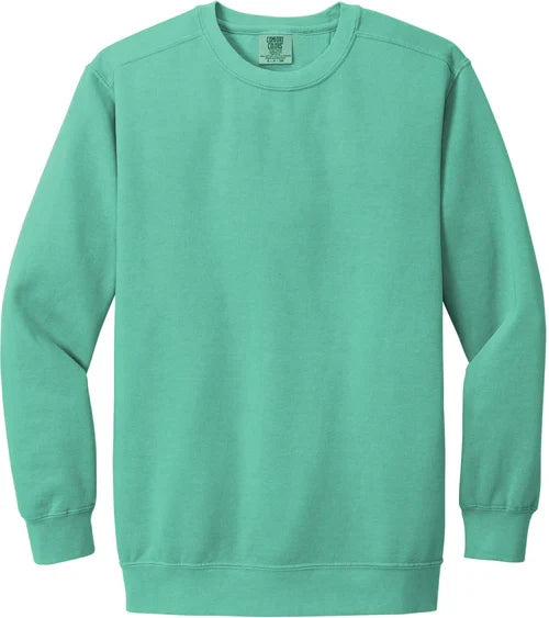 Comfort Colors Ring Spun Crewneck Sweatshirt with custom logo embroidery