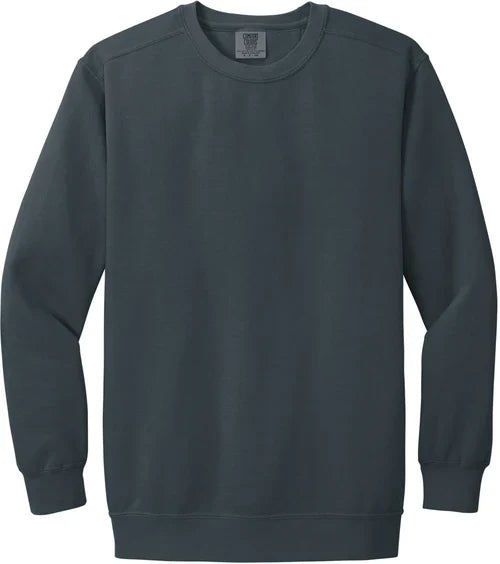 Comfort Colors Ring Spun Crewneck Sweatshirt with custom logo embroidery