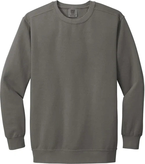 Comfort Colors Ring Spun Crewneck Sweatshirt with custom logo embroidery