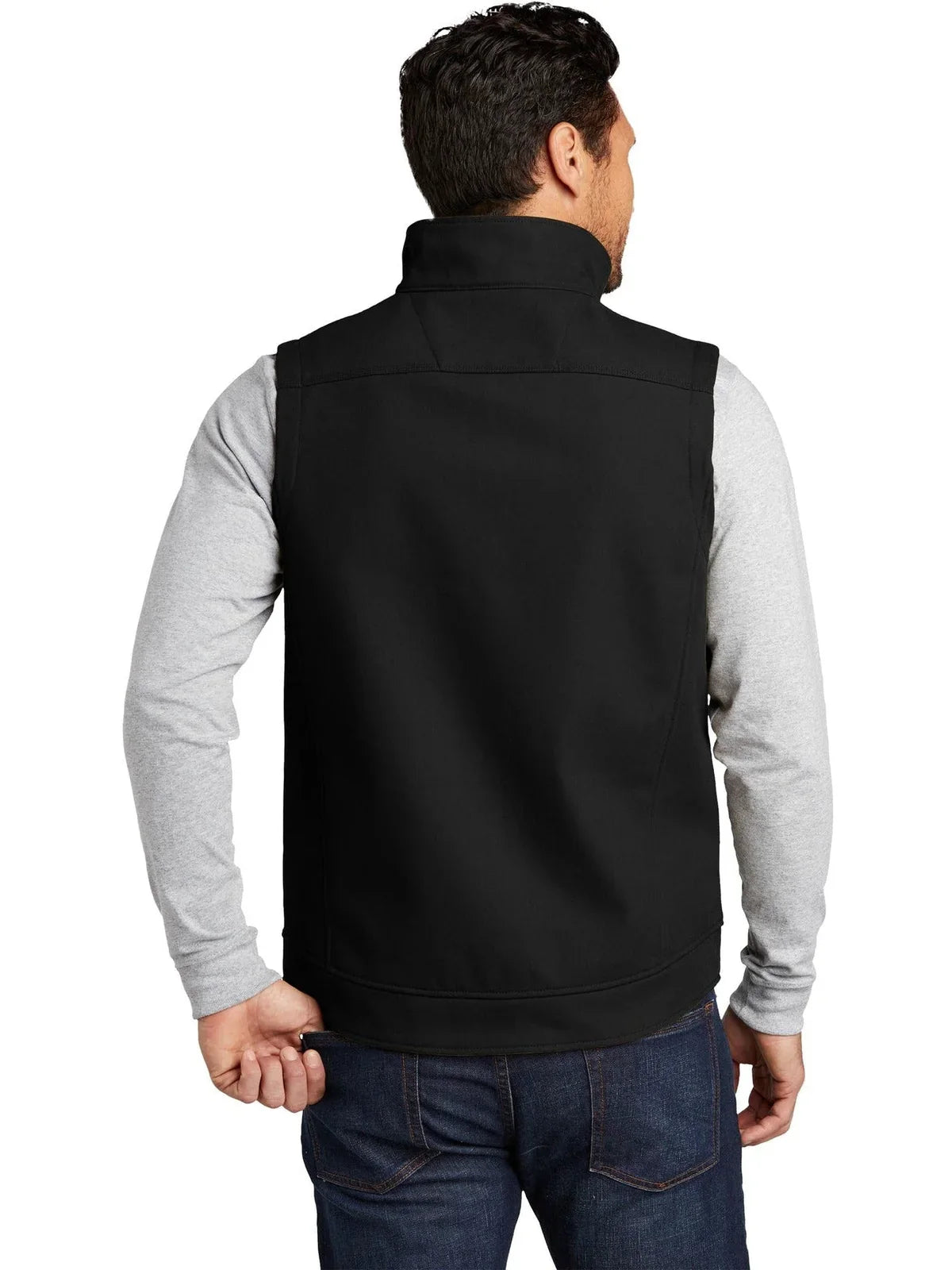 CornerStone Duck Bonded Soft Shell Vest with custom logo embroidery
