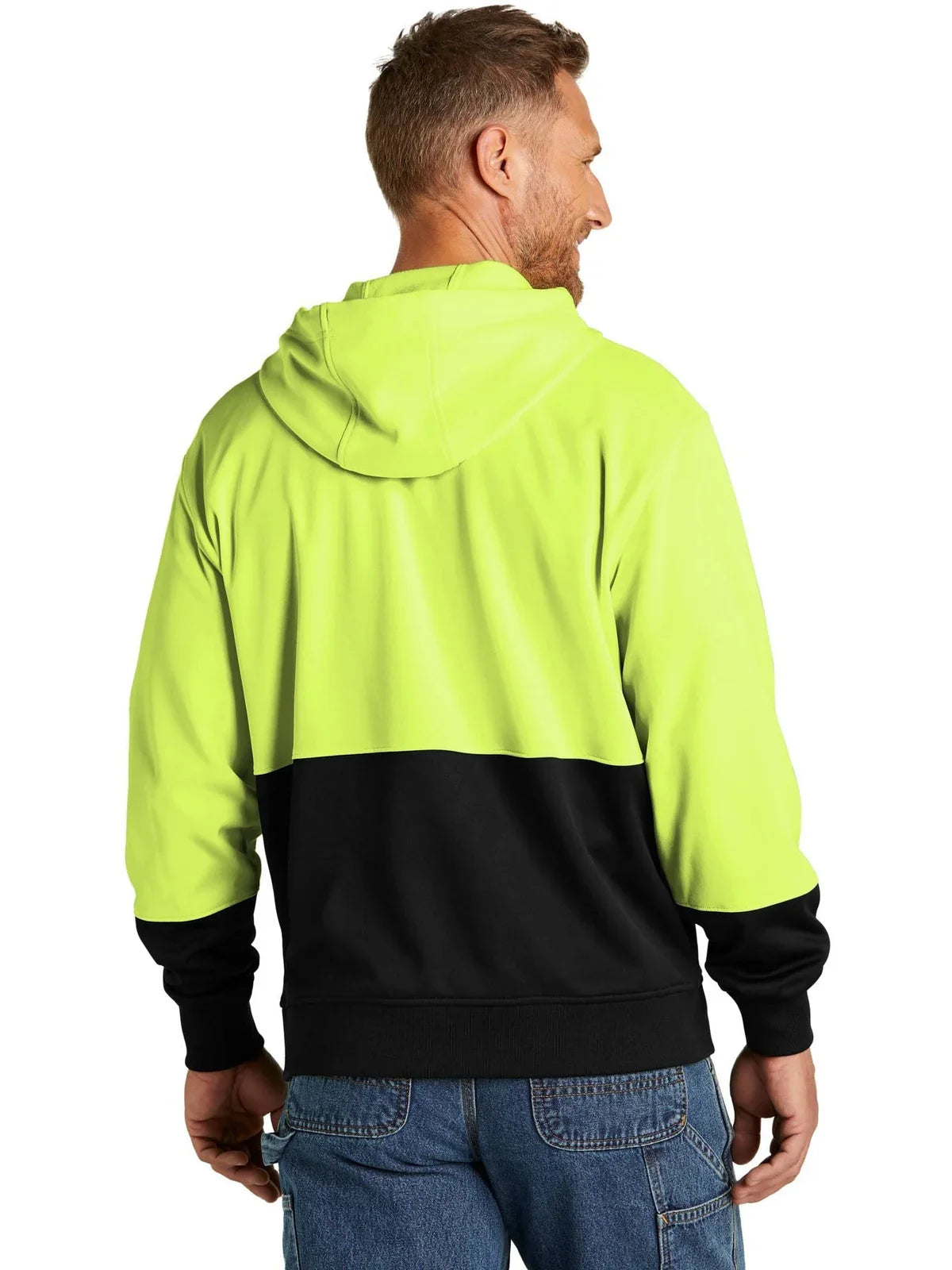 CornerStone Enhanced Visibility Fleece Pullover Hoodie with custom logo embroidery