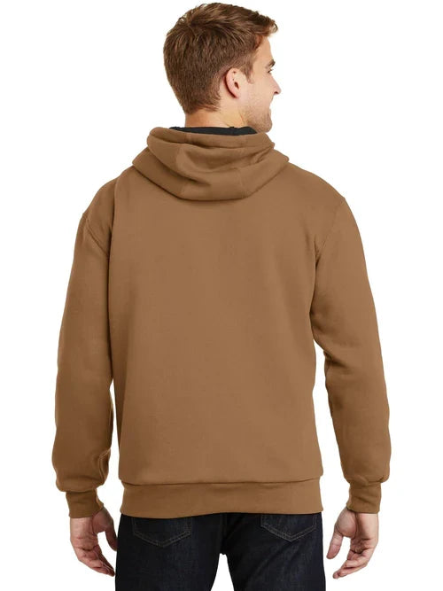 CornerStone Heavyweight Full-Zip Hooded Sweatshirt with Thermal Lining with custom logo embroidery
