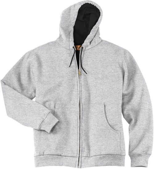 CornerStone Heavyweight Full-Zip Hooded Sweatshirt with Thermal Lining with custom logo embroidery
