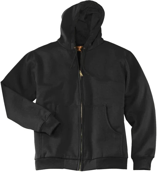 CornerStone Heavyweight Full-Zip Hooded Sweatshirt with Thermal Lining with custom logo embroidery