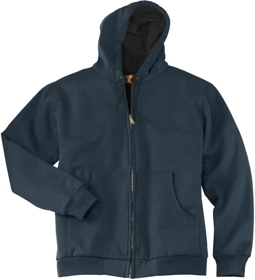 CornerStone Heavyweight Full-Zip Hooded Sweatshirt with Thermal Lining with custom logo embroidery