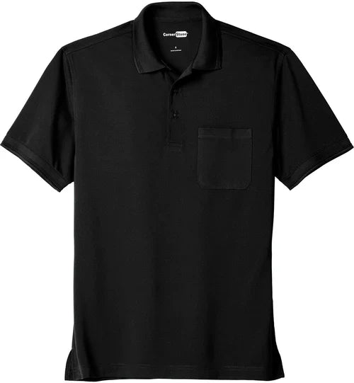 CornerStone Industrial Snag-Proof Pique Pocket Polo with custom logo embroidery
