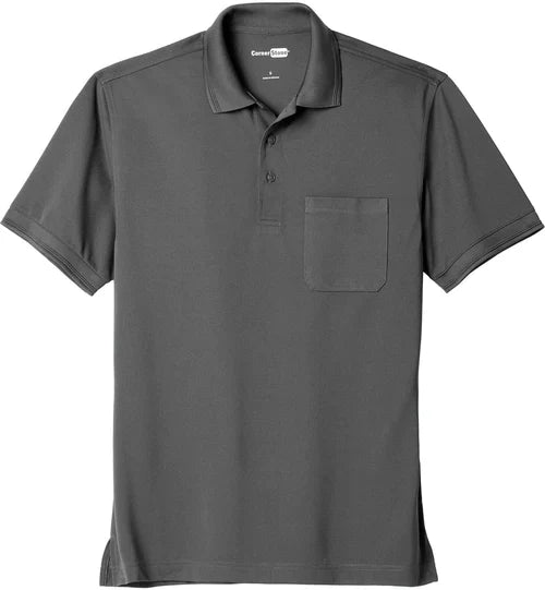 CornerStone Industrial Snag-Proof Pique Pocket Polo with custom logo embroidery