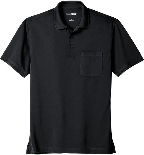 CornerStone Industrial Snag-Proof Pique Pocket Polo with custom logo embroidery