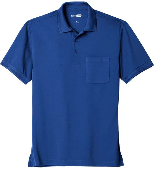 CornerStone Industrial Snag-Proof Pique Pocket Polo with custom logo embroidery