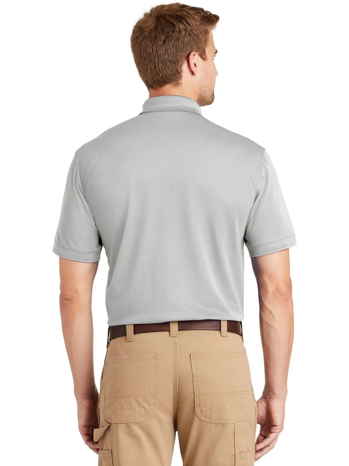 CornerStone Industrial Snag-Proof Pique Polo with custom logo embroidery