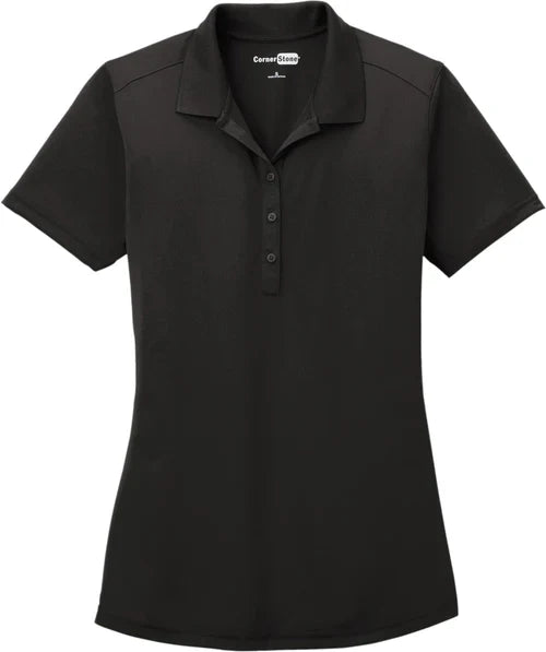 CornerStone Ladies Select Lightweight Snag-Proof Polo with custom logo embroidery