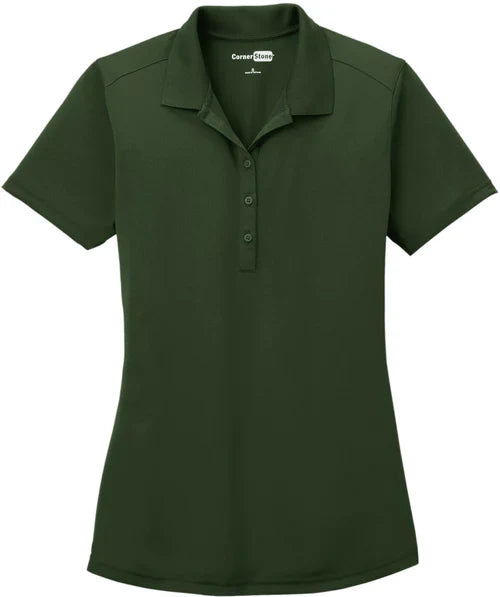 CornerStone Ladies Select Lightweight Snag-Proof Polo with custom logo embroidery