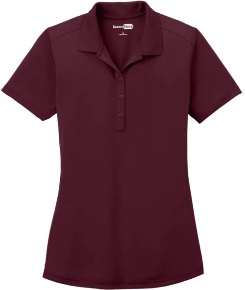 CornerStone Ladies Select Lightweight Snag-Proof Polo with custom logo embroidery