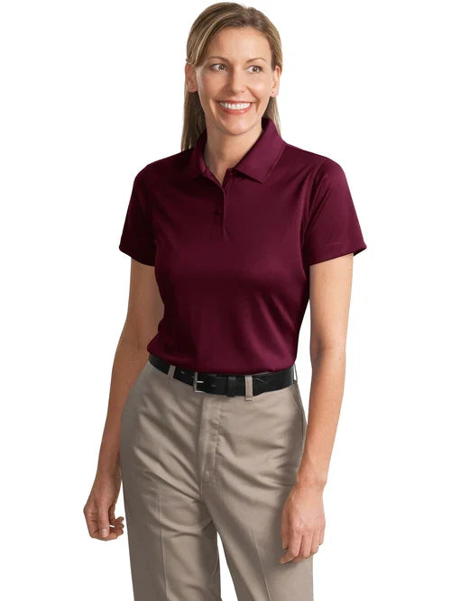 CornerStone Ladies Select Snag-Proof Polo with custom logo embroidery