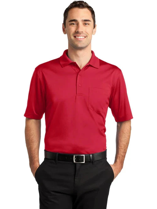 CornerStone Select Snag-Proof Pocket Polo with custom logo embroidery