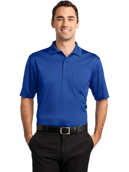 CornerStone Select Snag-Proof Pocket Polo with custom logo embroidery