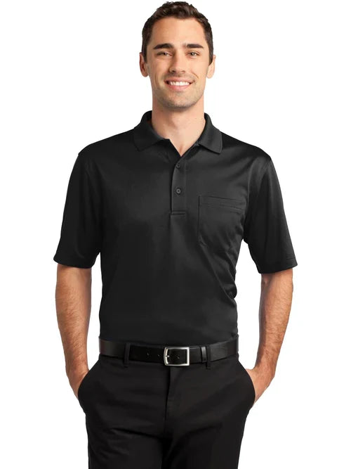 CornerStone Select Snag-Proof Pocket Polo with custom logo embroidery