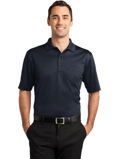 CornerStone Select Snag-Proof Pocket Polo with custom logo embroidery