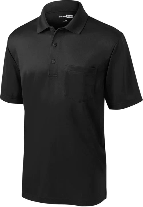 CornerStone Select Snag-Proof Pocket Polo with custom logo embroidery