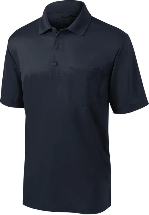 CornerStone Select Snag-Proof Pocket Polo with custom logo embroidery