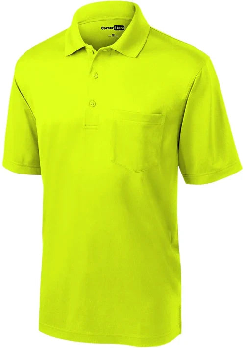 CornerStone Select Snag-Proof Pocket Polo with custom logo embroidery