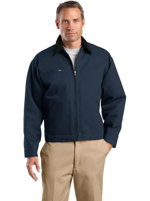 CornerStone Tall Duck Cloth Work Jacket with custom logo embroidery