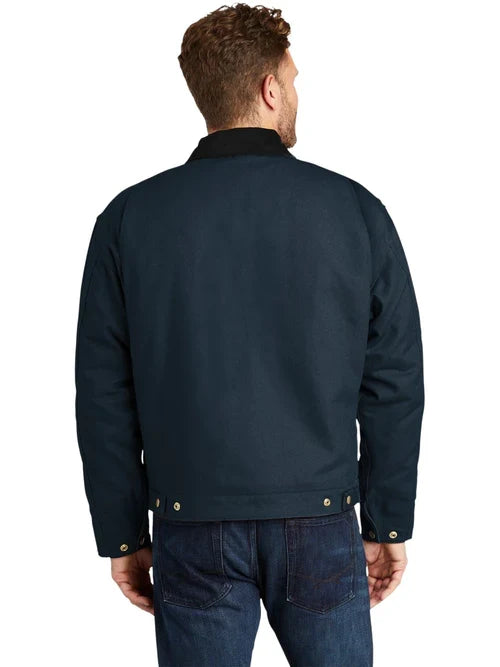 CornerStone Tall Duck Cloth Work Jacket with custom logo embroidery