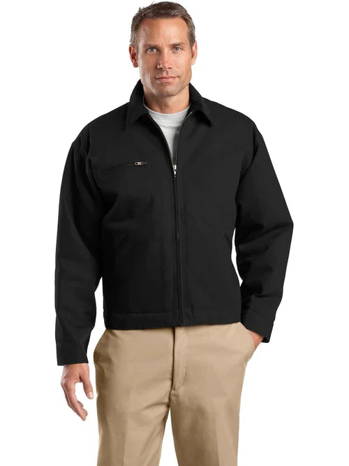 CornerStone Tall Duck Cloth Work Jacket with custom logo embroidery