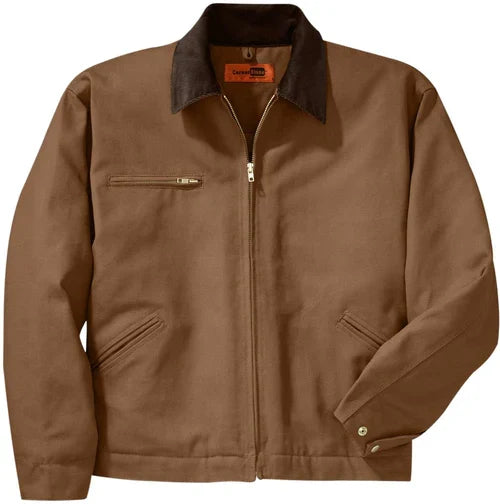 CornerStone Tall Duck Cloth Work Jacket with custom logo embroidery