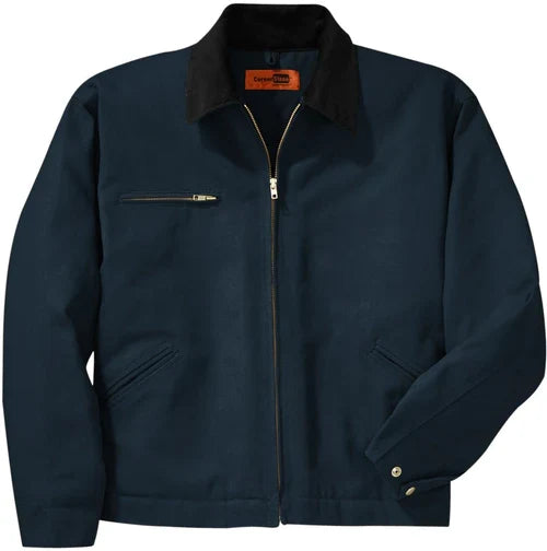 CornerStone Tall Duck Cloth Work Jacket with custom logo embroidery
