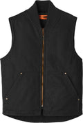 CornerStone Washed Duck Cloth Vest with custom logo embroidery
