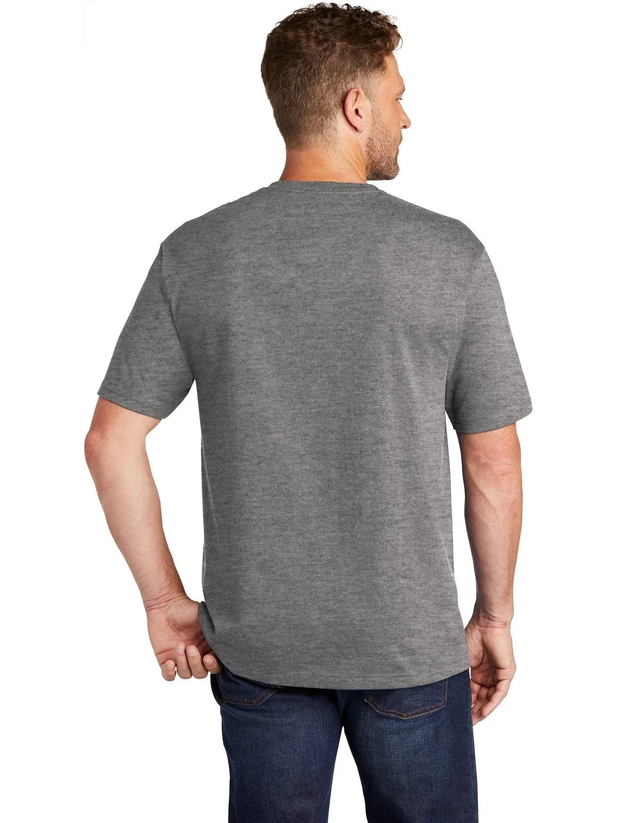 CornerStone Workwear Pocket Tee with custom logo embroidery