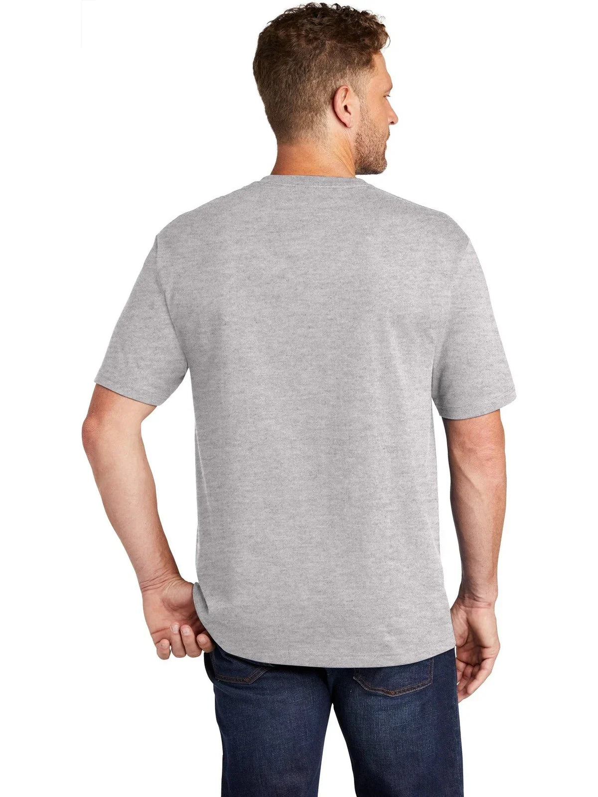 CornerStone Workwear Pocket Tee with custom logo embroidery