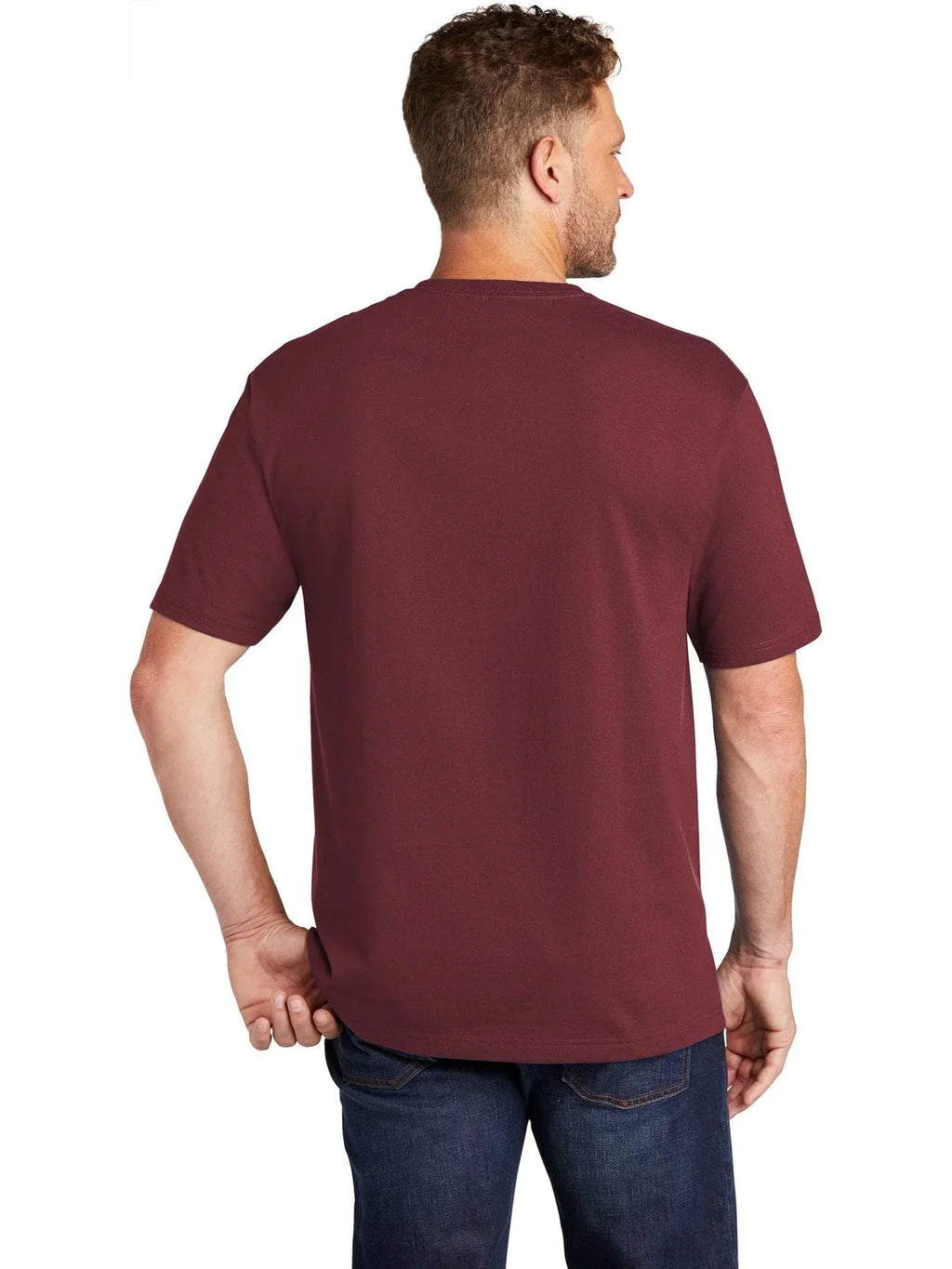CornerStone Workwear Pocket Tee with custom logo embroidery