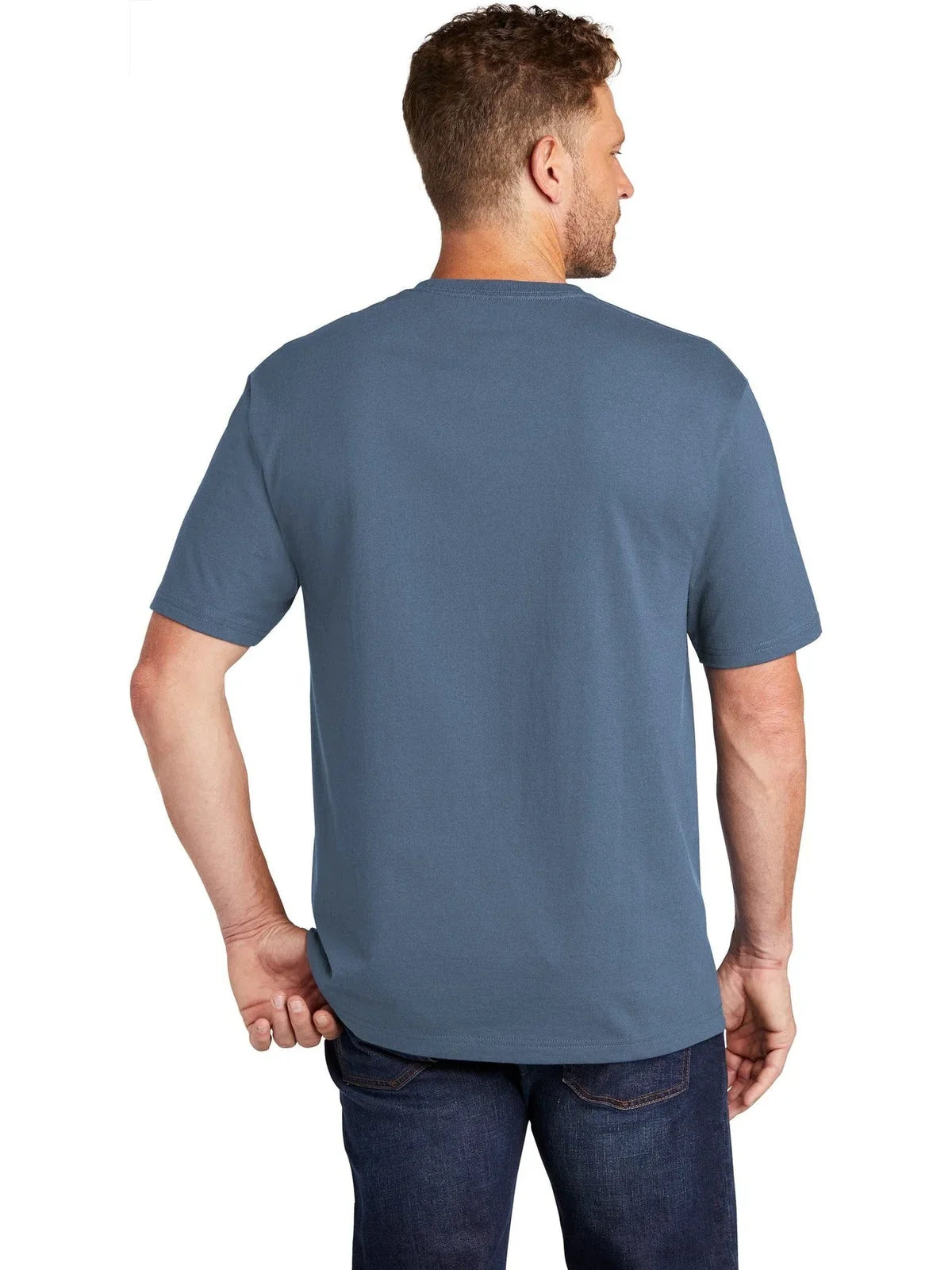CornerStone Workwear Pocket Tee with custom logo embroidery