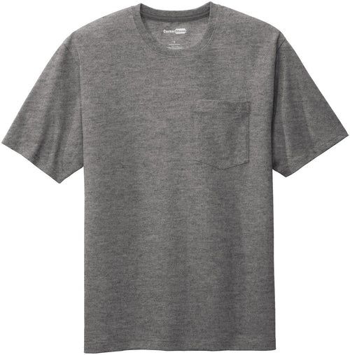 CornerStone Workwear Pocket Tee with custom logo embroidery