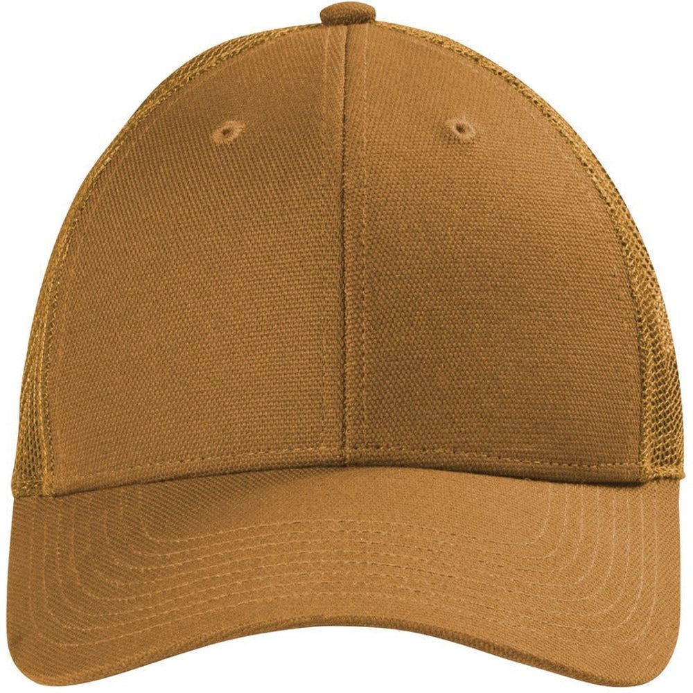 CornerStone Canvas Mesh Back Cap with custom logo embroidery