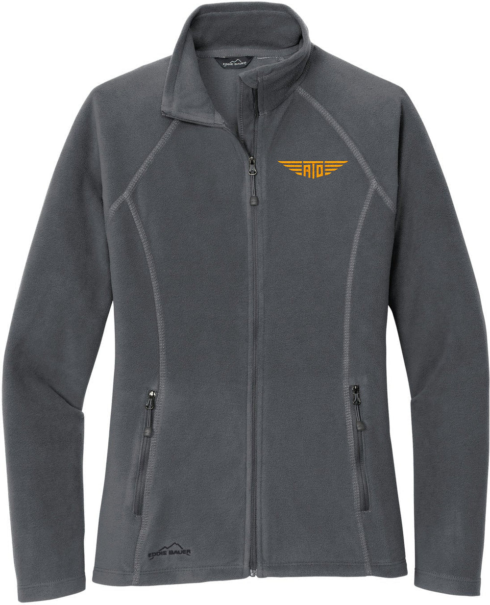 Eddie Bauer Ladies Full-Zip Microfleece Jacket with custom logo embroidery
