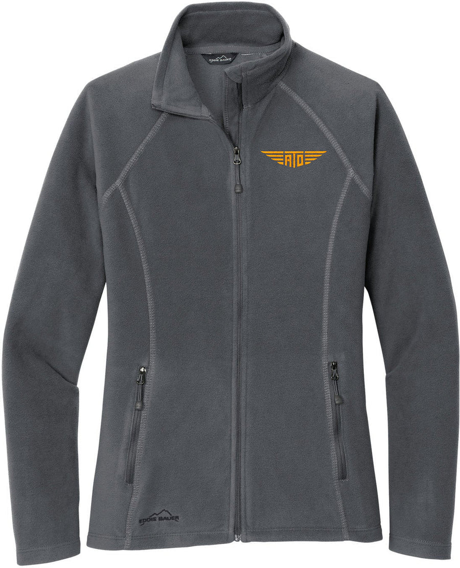 Eddie Bauer Ladies Full-Zip Microfleece Jacket with custom logo embroidery